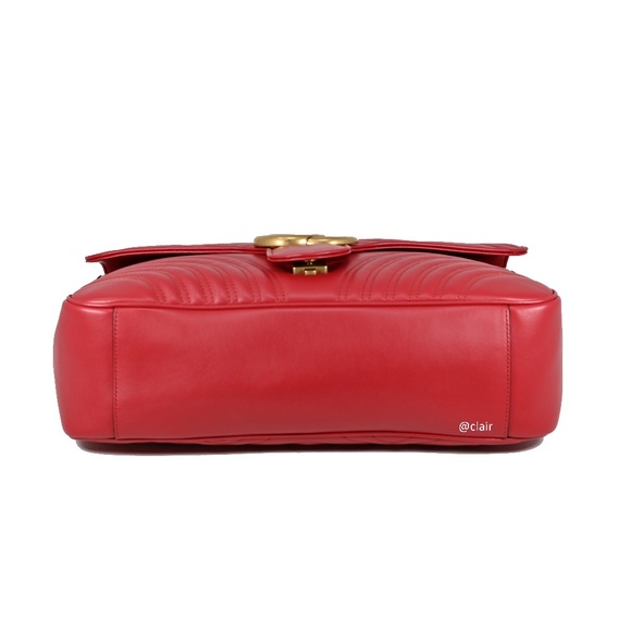Gucci Large GG Marmont Leather Shoulder Bag - Picture 4 of 8